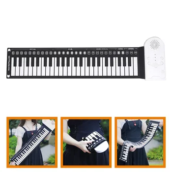IRIN 49-клавишный ручной свернутый пианино силиконовый портативный клавиатурный музыкальный инструмент для образования складной начинающий электронный орган