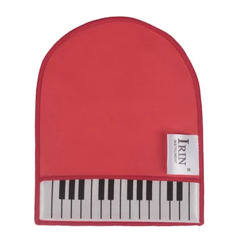 IRIN Клавиши пианино Чистая перчатка Ткань для чистки музыкальных инструментов Мягкая микрофибра с рисунком клавиатуры фортепиано