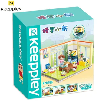Keeppley's New Crayon Shin-chan Park гостиная Блоки Команда Детская головоломка Игрушка Украшение Подарок на день рождения