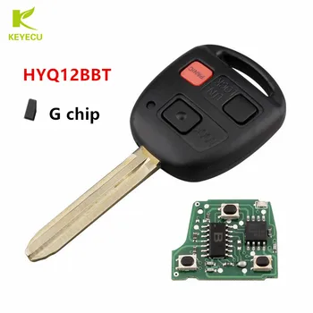 KEYECU Запасной Дистанционный Ключ Кнопка 3 Кнопка 315 МГц для Toyota FJ Cruiser 2010-2014 HYQ12BBT - G Chip