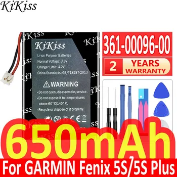 KiKiss 361-00096-00 650 мАч Аккумулятор для GARMIN Fenix 5s Fenix 5s Plus 5sPlus Батарея + Бесплатные инструменты