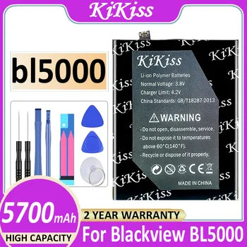 KiKiss Для Blackview BL5000 Аккумулятор Телефон Аксессуары для ремонта аккумулятора для Blackview BL 5000 6,36-дюймовый смартфон 5700 мАч