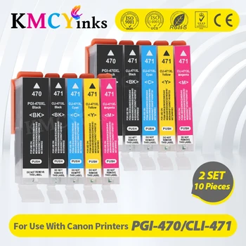 KMCYinks Совместимый картридж 470XL для Canon PGI-470 CLI-471 PGI470 CLI471 PIXMA MG5740 MG8640 TS5040 TS6040 TS5040 TS6040 TS6040