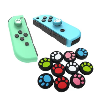 Lovely Cat Paw Claw Thumb Stick Stick Cap Крышка джойстика Чехол для Nintendo Switch NS Lite Joy-Con Контроллер Геймпад Чехол для джойстика