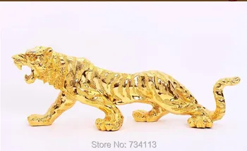 Lucky Zodiac тигр украшения смола тигр Могучий фэн-шуй аксессуары для дома мебель для гостиной ремесла украшение подарок 30см