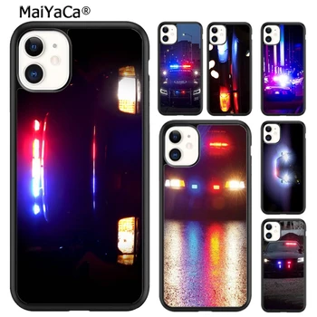 MaiYaCa Police Cars Light in Dark Чехол для телефона iPhone 15 SE2020 6 7 8 plus XR XS 11 12 mini 13 14 pro max shell coque