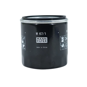 MANN Масляный фильтр W 67/1 для деталей автомобильных двигателей и строительной техники