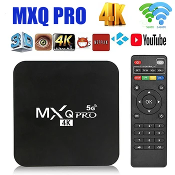 MXQ Pro Smart TV BOX Android Dual WiFi 1 ГБ ОЗУ 8 ГБ ROM 3D Youtube Media Player 4K Телевизионная приставка Smart TV Box Глобальная версия