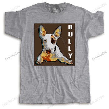 new летняя мужская футболка Fashion New Mens English Bull Terrier Футболка EBT Bully Bullie Custom Print Повседневная футболка с круглым вырезом