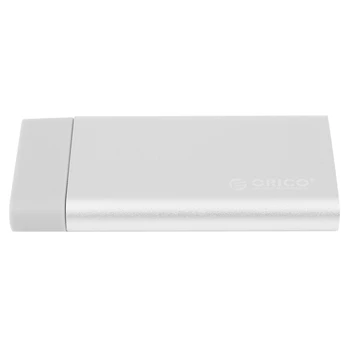 Orico Алюминиевый мини MSATA SSD Корпус Жесткий диск Корпус Hdd Корпус USB 3.0 5 Гбит/с Высокоскоростной винт Фиксация Жесткий диск Внешний Накопитель Коробка
