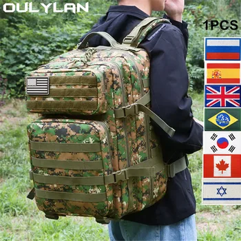 Oulylan 45 л / 30 л Военный тактический рюкзак Армейская сумка MOLLE Рюкзак для женщин / мужчин На открытом воздухе Рюкзак Рюкзак Снаряжение для кемпинга Сумки