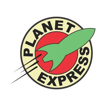 Planet Express Наклейка с логотипом Забавная личность Наклейки Водонепроницаемый и солнцезащитный чехол Царапины ПВХ 13 * 13 см