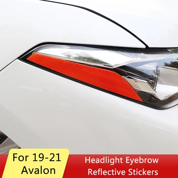 QHCP Светоотражающая наклейка для фар Светоотражающие наклейки для фар Декоративные наклейки с предупреждением о безопасности для Toyota Avalon 2019 2020 2021