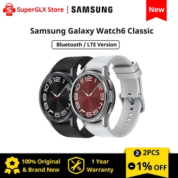 Samsung Galaxy Watch 6 Classic 43/47 мм Умные часы Super AMOLED Дисплей Измерение артериального давления Фитнес-часы для Galaxy S23