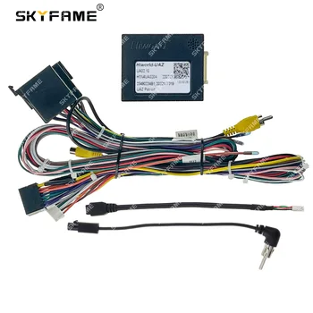 SKYFAME 16Pin Автомобильный адаптер жгута проводов с декодером Canbus Box Android Радио Кабель питания UA02.10 для УАЗ Патриот