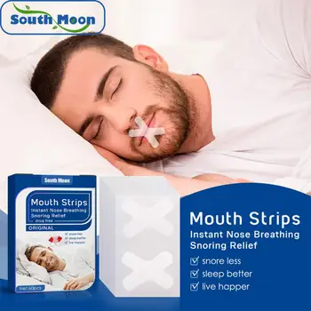  Sleep Strips Нежная лента для рта для лучшего дыхания носом Ночной сон Дыхание ртом и громкий храп 60/90/120 шт.