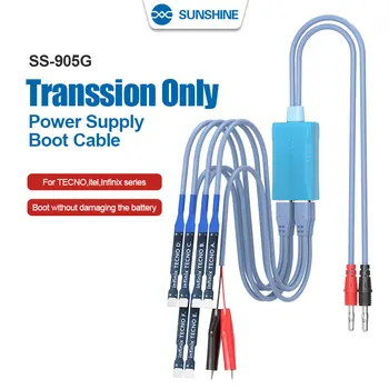 Sunshine SS-905G Источник питания постоянного тока Ток Загрузочный кабель для Transsion TECNO Itel Infinix Материнская плата телефона Линия запуска батареи
