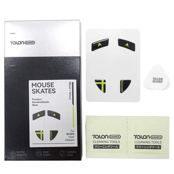 TALONGAMES Стеклянные коньки для мыши Ножки мыши Изогнутые края для Viper Gaming Mouse Foot Sticker