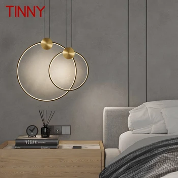 TINNY Современный латунный подвесной светильник LED 3 цвета медные подвесные светильники классический креативный декор для прихожей гостиной спальни