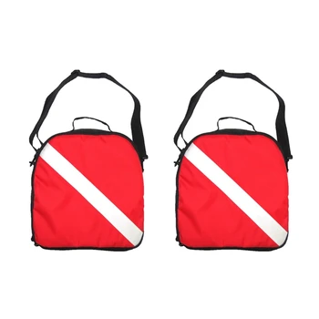 Top!-2X Портативный прочный нейлоновый флаг для дайвинга Защитная сумка для подводного плавания с ручкой для переноски на молнии