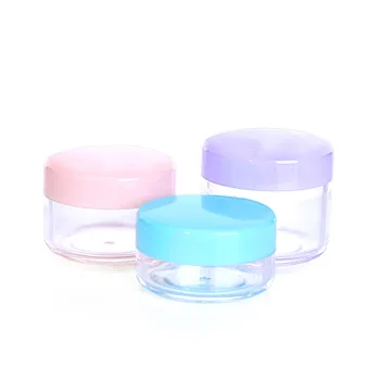  Travel Round Пластиковая банка для косметики Коробка для макияжа Nail Art Storage Pot Container Sample Lotion Face Cream Bottle