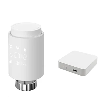 Tuya Smart Zigbee Привод радиатора Термостатический радиатор Клапан Приложение Дистанционный регулятор температуры Поддержка Alexa Durable
