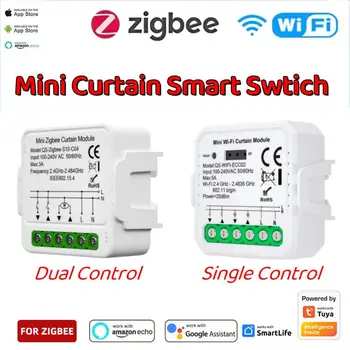 Tuya WiFi ZigBee Smart Curtain Switch Module Для рулонных штор Жалюзи Электродвигатель Smart Life APP Работа с Alexa Google Home