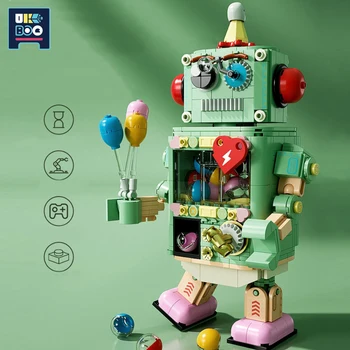 UKBOO Правда или действие Скручивание яйца Робот MOC Набор строительных блоков Творческая семья Интерактивные игры для вечеринок Кубики Игрушки для детей Взрослый
