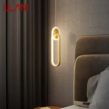 ULANI Современный светодиодный 3-цветный латунный подвесной светильник Креативный декоративный подвесной светильник для домашней спальни