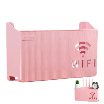 Wifi Router Коробка для хранения Настенные Wi-Fi Боксы для дома Декоративные органайзеры для маршрутизатора Кабель Кронштейн питания Коробка Декор комнаты
