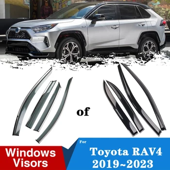 Windows Козырек для Toyota Rav 4 2022 Аксессуары Suzuki Across RAV4 XA50 2019~2023 Дефлекторы Вентиляционный тент Солнце Дождь Дымовые щитки