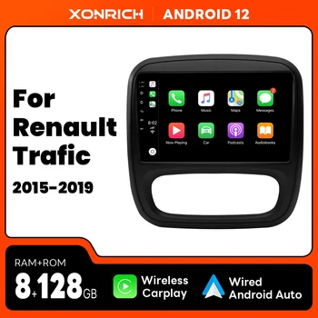 Wireless Carplay AI Voice Android 12 Автомобильное мультимедийное радио для Renault Trafic 3 2014-2021 для Opel Vivaro B 2014-2018 Wifi GPS