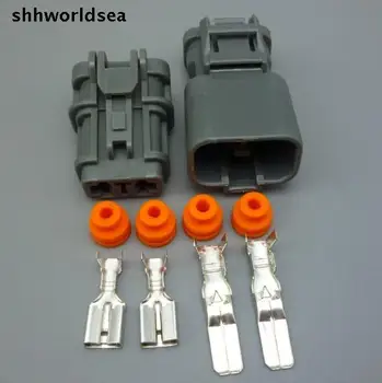 worldgolden 5/30/100 комплектов комплект 6,3 мм авто 2-контактный электрический штекер женский штекерный кабель штырьковый разъем разъема 7123-6423-30