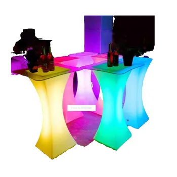 XC-018 Европейский светодиодный барный стол Перезаряжаемый стол со светодиодной подсветкой Водонепроницаемый журнальный столик с подсветкой Бар kTV Party Supply