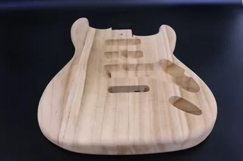 Yinfente Новый корпус электрогитары Paulownia Wood SSH Незаконченный гитарный проект Корпуса просверлены для DIY Гитара Любитель