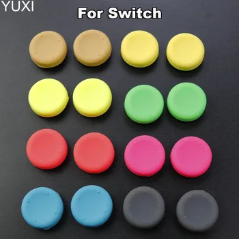 YUXI 1 шт. Силиконовые аналоговые ручки для большого пальца для Switch NS Joy Con Контроллер Палочки Skin Joy Con ThumbStick Cap