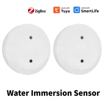 Zigbee Tuya Датчик погружения в воду Интеллектуальный детектор протечки воды Приложение для сигнализации связи с водой Поддержка удаленного мониторинга Smart Life