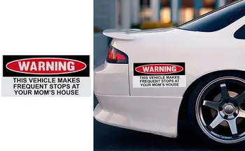 Автомобильная наклейка Предупреждение об опасности Интенсивность наклейкиПредупреждающая наклейка автомобиля Предупреждающая метка Стайлинг бизнес-автомобиля для автомобильного бампера мотоцикла
