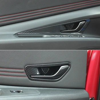 Автомобильные аксессуары для Hyundai Elantra Avante CN7 2020 2021 2022 Напечатанная внутренняя дверная ручка из углеродного волокна Чаши Крышка крышки