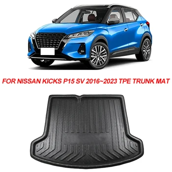 Автомобильный коврик для заднего багажника Nissan Kicks P15 SV 2016 ~ 2023 Custom Panel Tray Floor Pad Space Boot Carg Liner Коврик Чехол Аксессуары