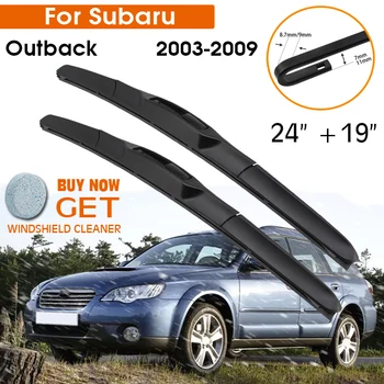 Автомобильный стеклоочиститель для Subaru Outback 2003-2008 Лобовое стекло Резина Силикон Заправка Стеклоочиститель переднего стекла 24 