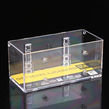 Акриловая витрина подходит для мини-размера 1: 64 Пыленепроницаемая прозрачная коробка Шкаф 1/64 Фигурки Дисплей Коробка
