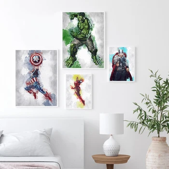 Алмазная вышивка Полный квадрат Алмазная живопись Marvel Avengers Капитан Америка Железный человек Тор Халк Мозаика Продажа Домашний декор