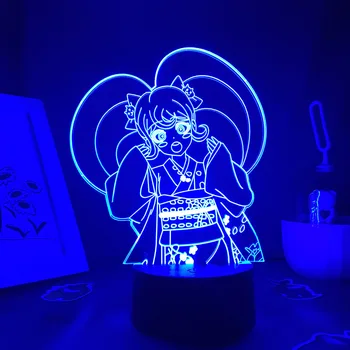 Аниме Danganronpa Фигурка Хиёко Сайондзи 3D LED Неоновые Ночники Гостиная Спальня Настольный Декор Манга Danganronpa Лавовая Лампа Детский Подарок