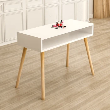 белый современный стол для ногтей минималистичный дизайн скандинавский простой маникюрный стол туалетный столик японская mesa маникюра салонная мебель YX50MT