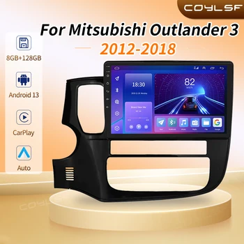 Беспроводное авто CarPlay Android для Mitsubishi Outlander 3 GF0W GG0W 2012-2018 4G Авто Мультимедиа GPS 2din