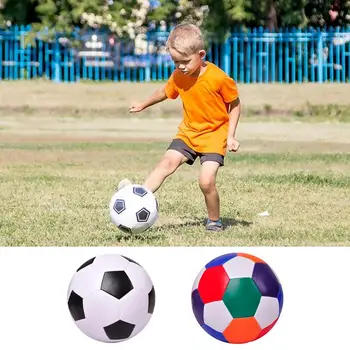 Бесшумный футбольный мяч Крытый спортивный мягкий футбольный мяч для детей Мини мягкая эластичная футбольная игрушка на день рождения Рождество Детский Da