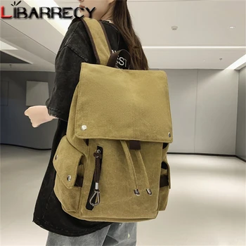  Большая емкость Новый женский противоугонный рюкзак Модный высококачественный холщ Женские студенческие сумки Сплошной цвет Новый женский рюкзак Sac