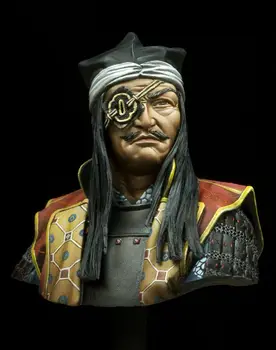 В разобранном виде 1/10 Герой-самурай мужчина-солдат БЮСТ Исторический набор смолы миниатюрная модель Неокрашенный