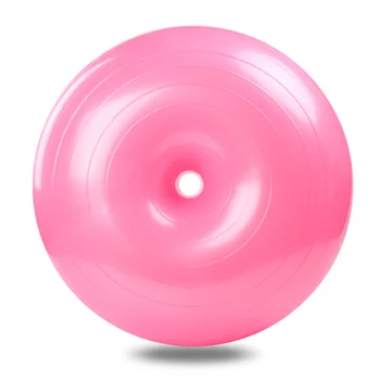  Вспомогательный мяч для йоги Пончики в форме фитнес-мяча Взрывозащищенный мяч для упражнений Балансировочный мяч для дома внутри с воздушным насосом (легкий